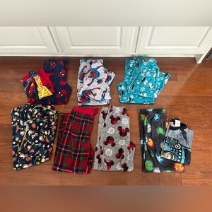 Pajamas 10/12 boys bundle lot pajama sets pants winter